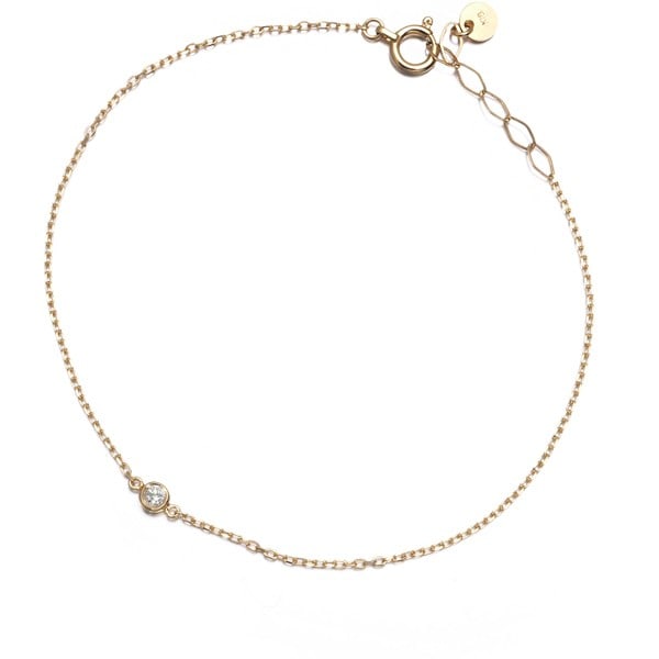 Gold Vendome Bracelet Diamond Bezel Solitaire 18K 750 Yellow (1 of 5)