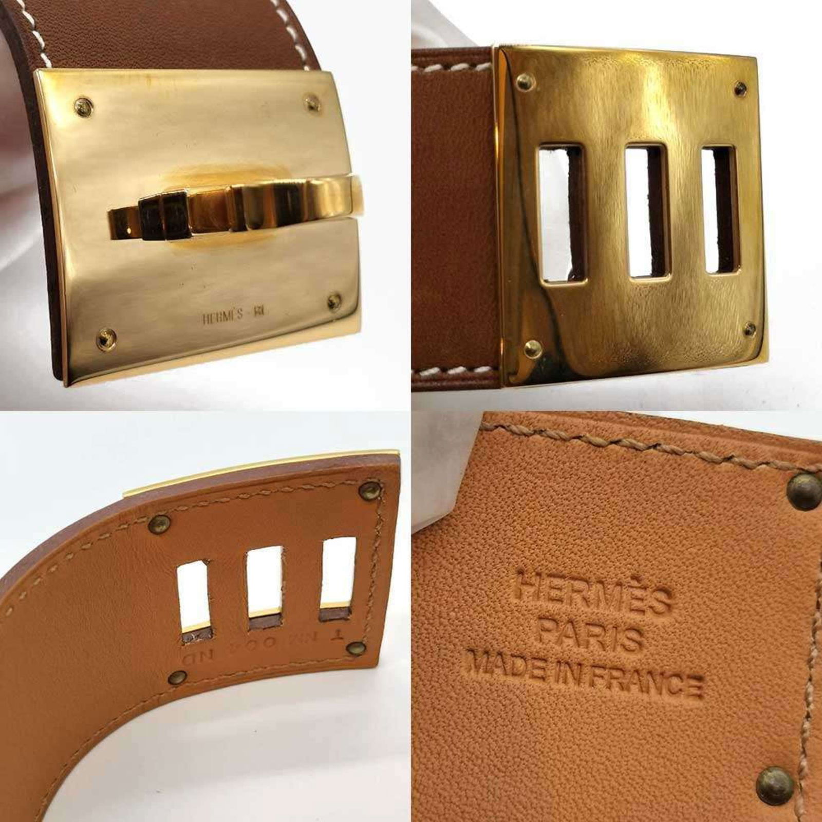 Leather Hermes Bangle Box Calf - 5
