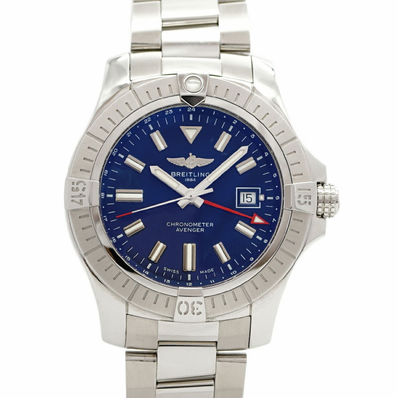 Wristwatch Breitling: Wristwatch Breitling This listing features Wristwatch Breitling. Item specifics are provided below. Item Specifics: Brand: Breitling Type: Wristwatch Gender: Men Material (Case): Stainless Steel Mater