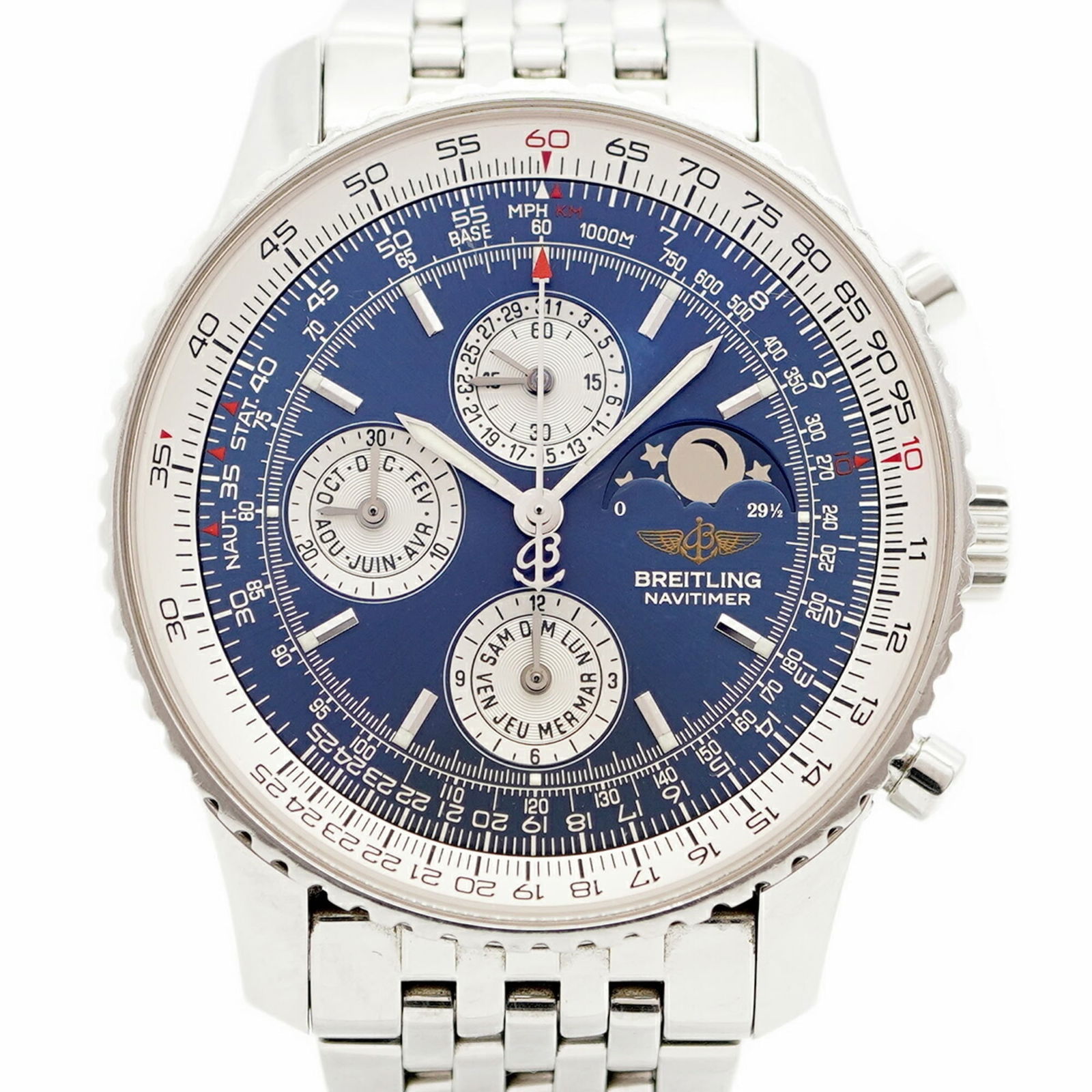 Wristwatch Breitling: Wristwatch Breitling This listing features Wristwatch Breitling. Item specifics are provided below. Item Specifics: Brand: Breitling Type: Wristwatch Gender: Men Material (Case): Stainless Steel Mater