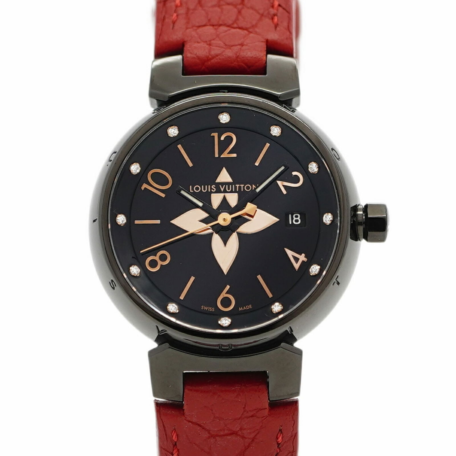 Wristwatch Louis Vuitton: Wristwatch Louis Vuitton This listing features Wristwatch Louis Vuitton. Item specifics are provided below. Item Specifics: Brand: Louis Vuitton Type: Wristwatch Gender: Women Material (Band):