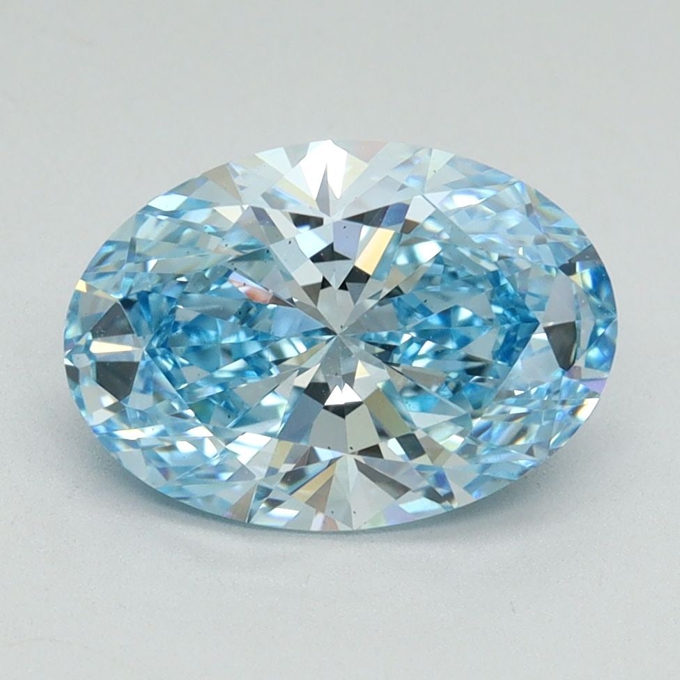 Loose Lab Diamond - IGI Oval 2.3ct Fancy Vivid Blue VS2: Loose Lab Diamond - IGI Oval 2.3ct Fancy Vivid Blue VS2 This listing features Loose Lab Diamond - IGI Oval 2.3ct Fancy Vivid Blue VS2. Item specifics are provided below. Item Specifics: Source: This