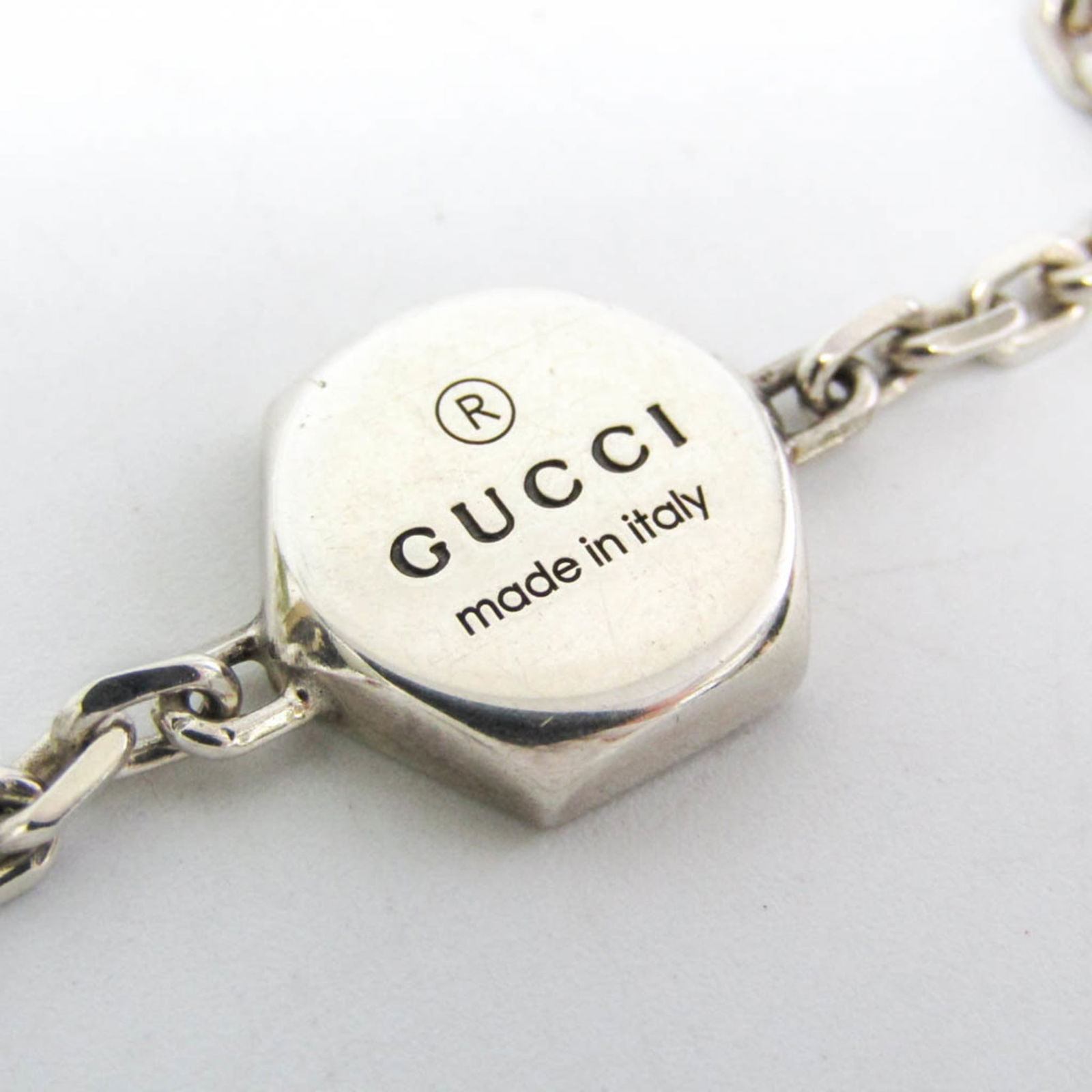 Silver Gucci Charm Bracelet - 8