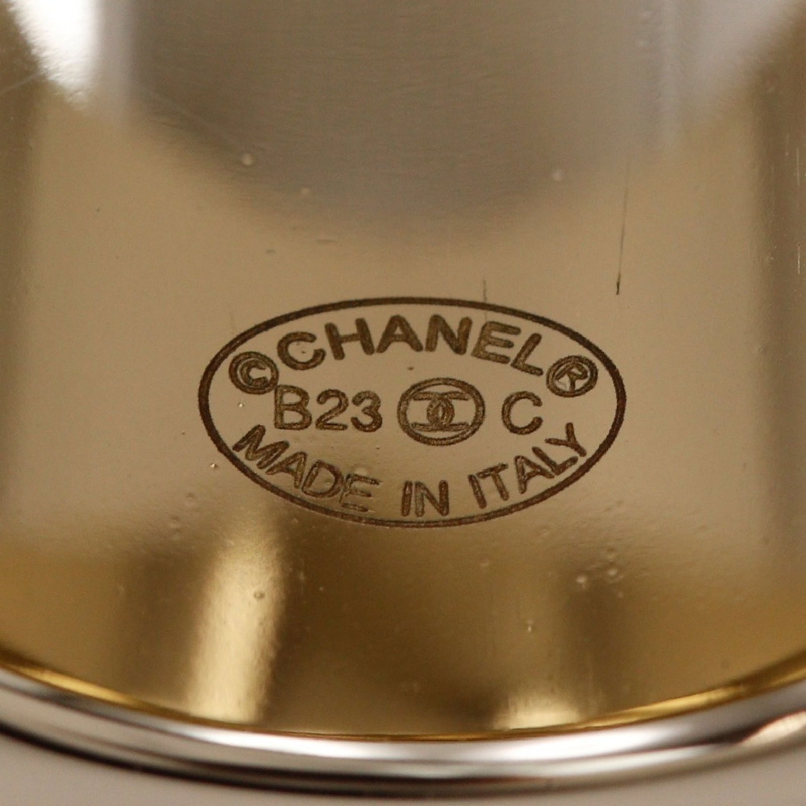 Metal Chanel Band Ring - 5