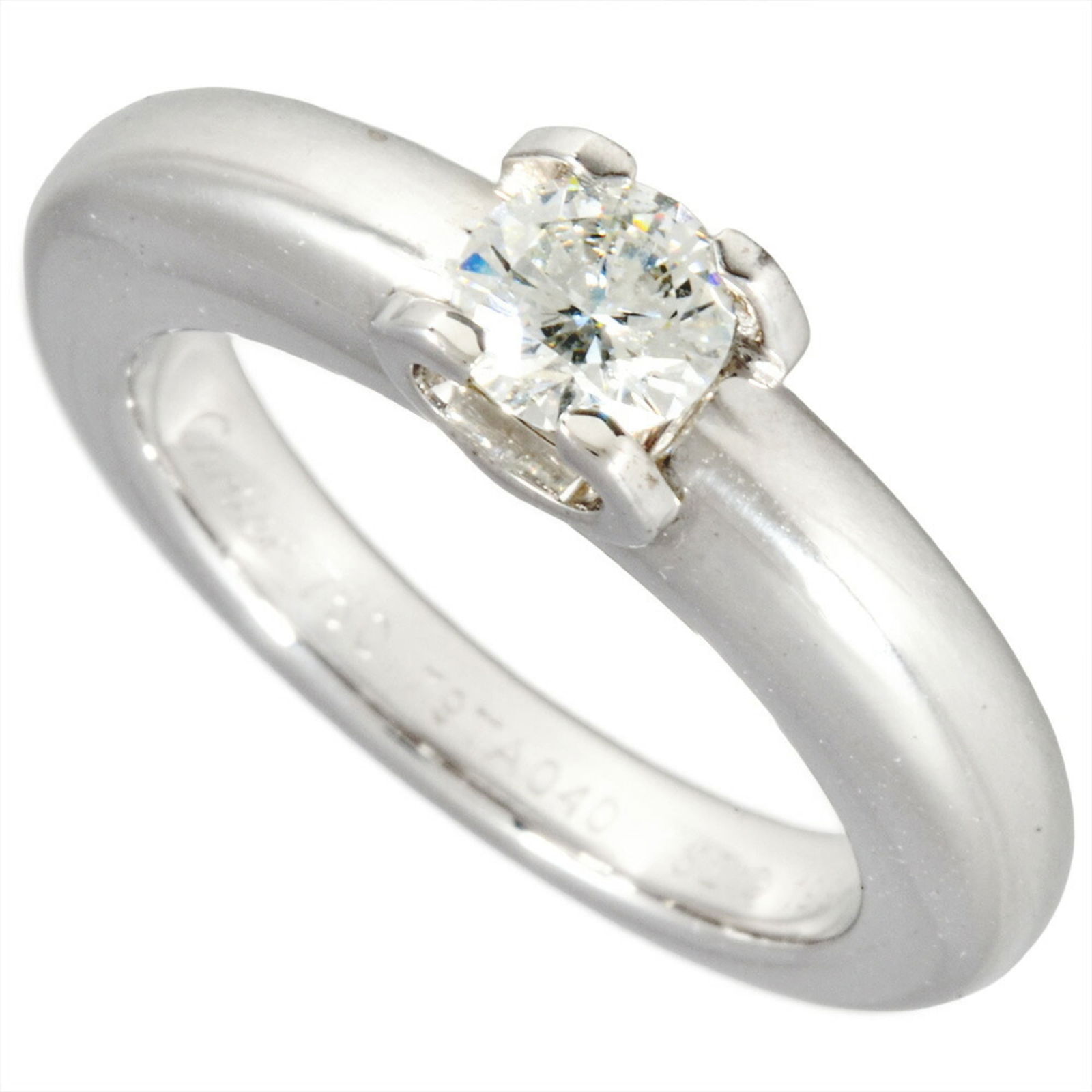 (18K) Cartier Band Ring White Gold (1 of 9)