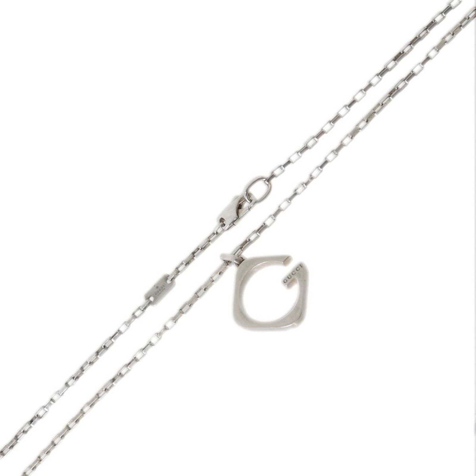 Weight: 13.3g - GUCCI G Pendant Necklace - Stamped in Silver (Ag925) - Neck Circumference: Approx.: Weight: 13.3g - GUCCI G Pendant Necklace - Stamped in Silver (Ag925) - Neck Circumference: Approx. 50cm This listing features Weight: 13.3g - GUCCI G Pendant Necklace - Stamped in Silver (Ag925) -