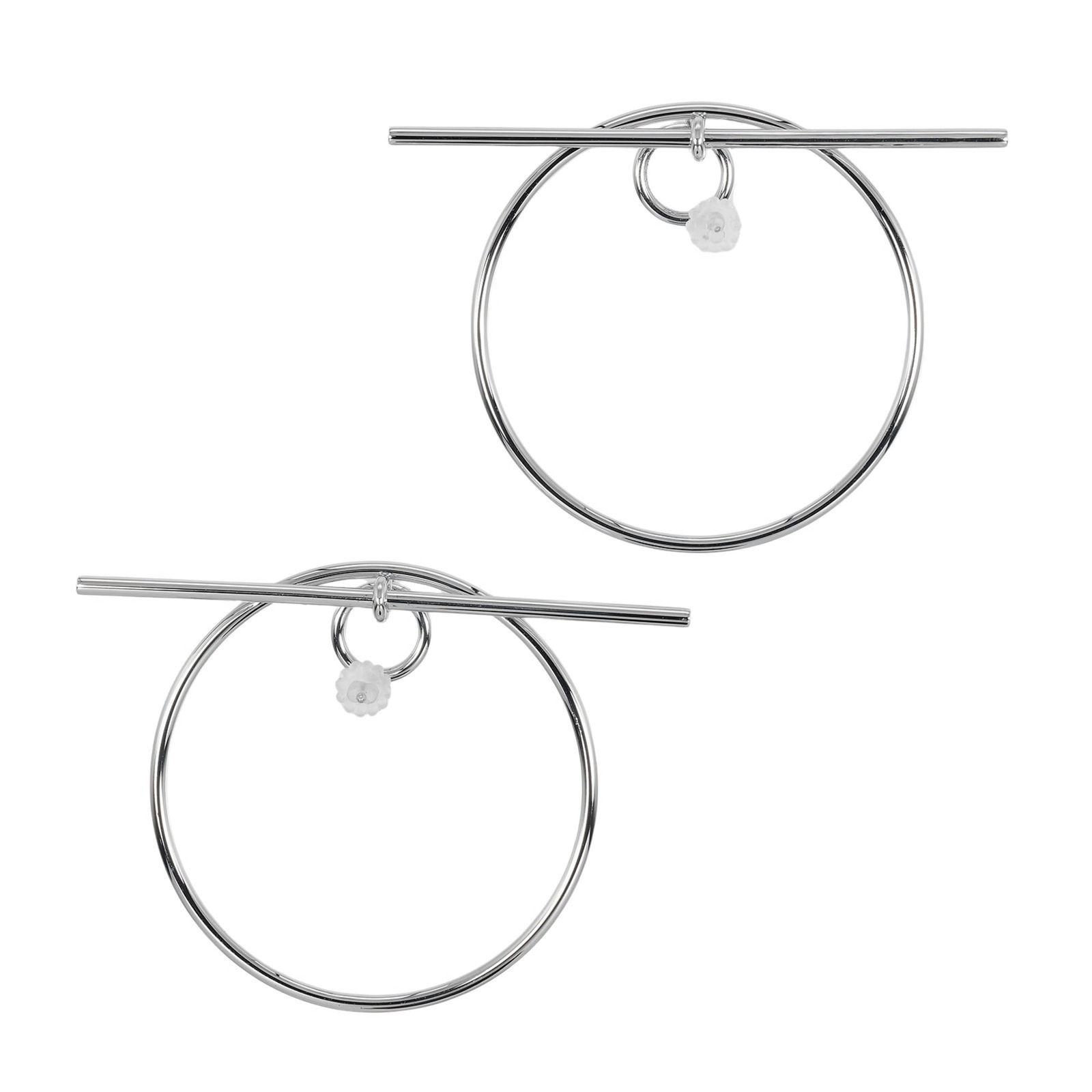 925 Hermes Ring Earrings Silver - 2