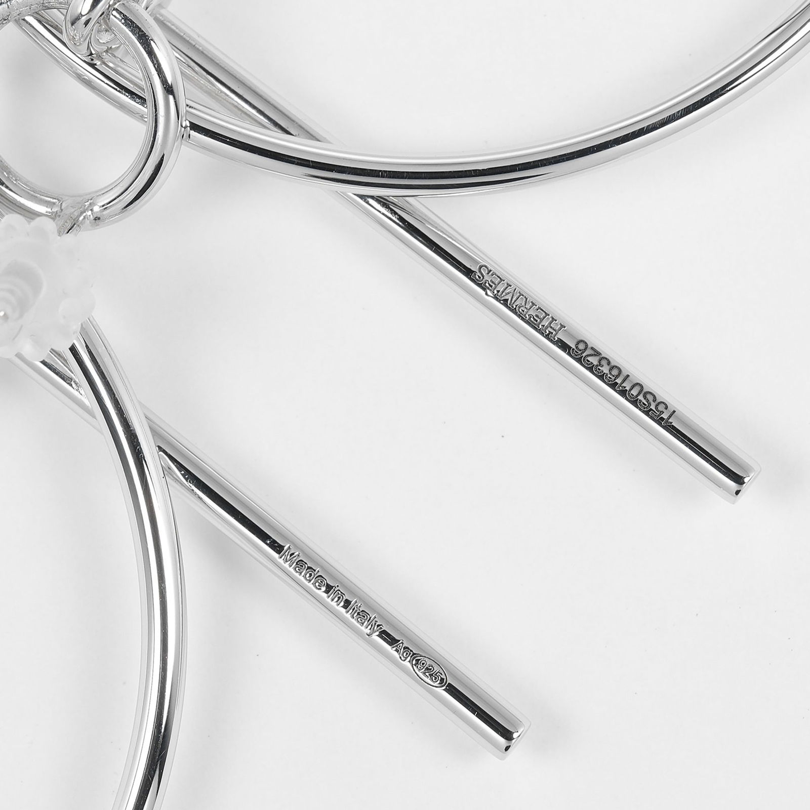 925 Hermes Ring Earrings Silver - 3