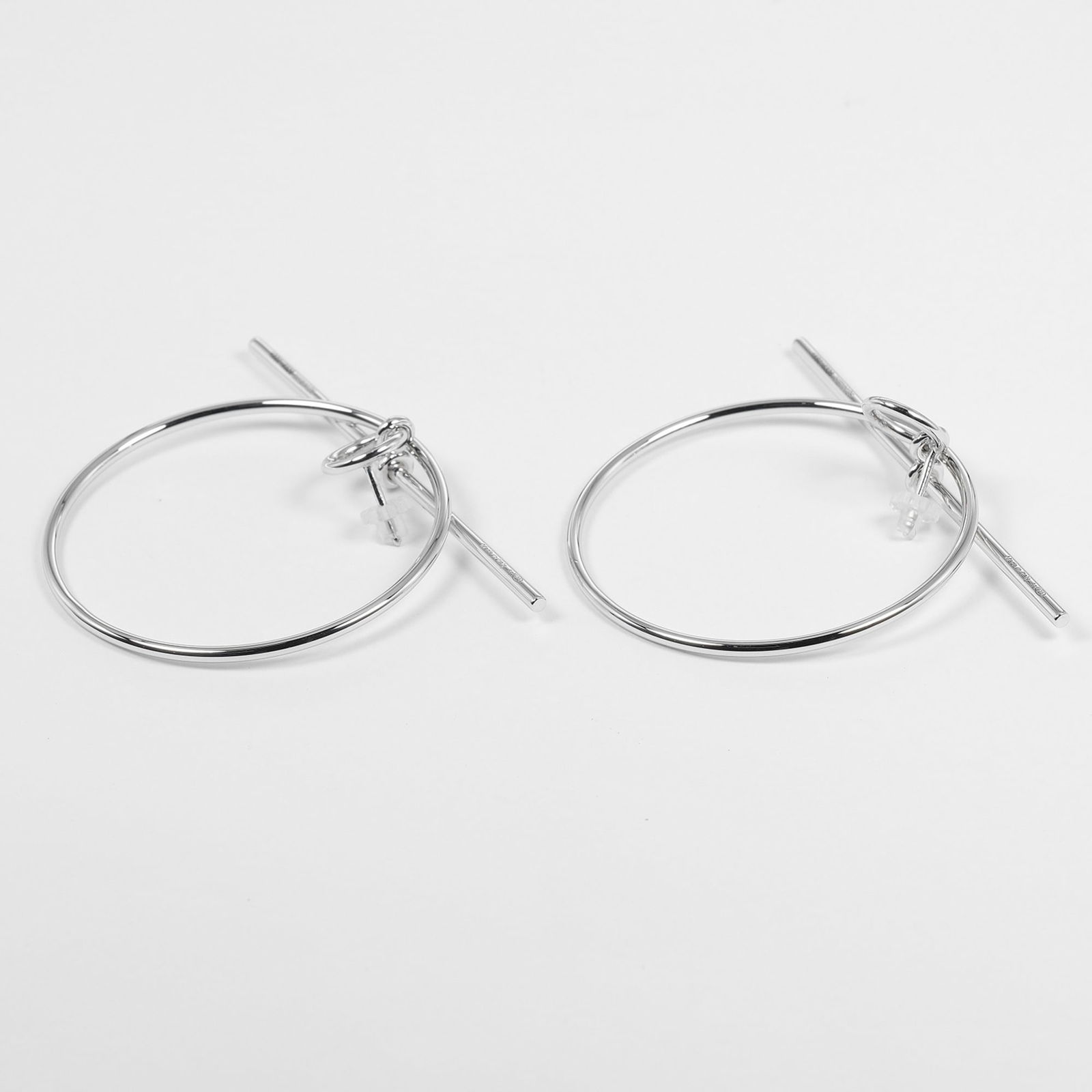 925 Hermes Ring Earrings Silver - 5