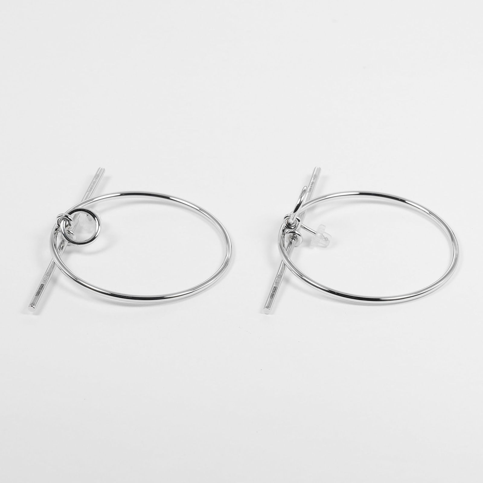 925 Hermes Ring Earrings Silver - 6