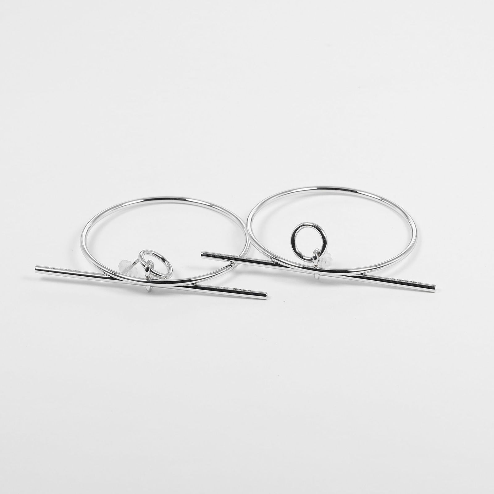 925 Hermes Ring Earrings Silver - 7