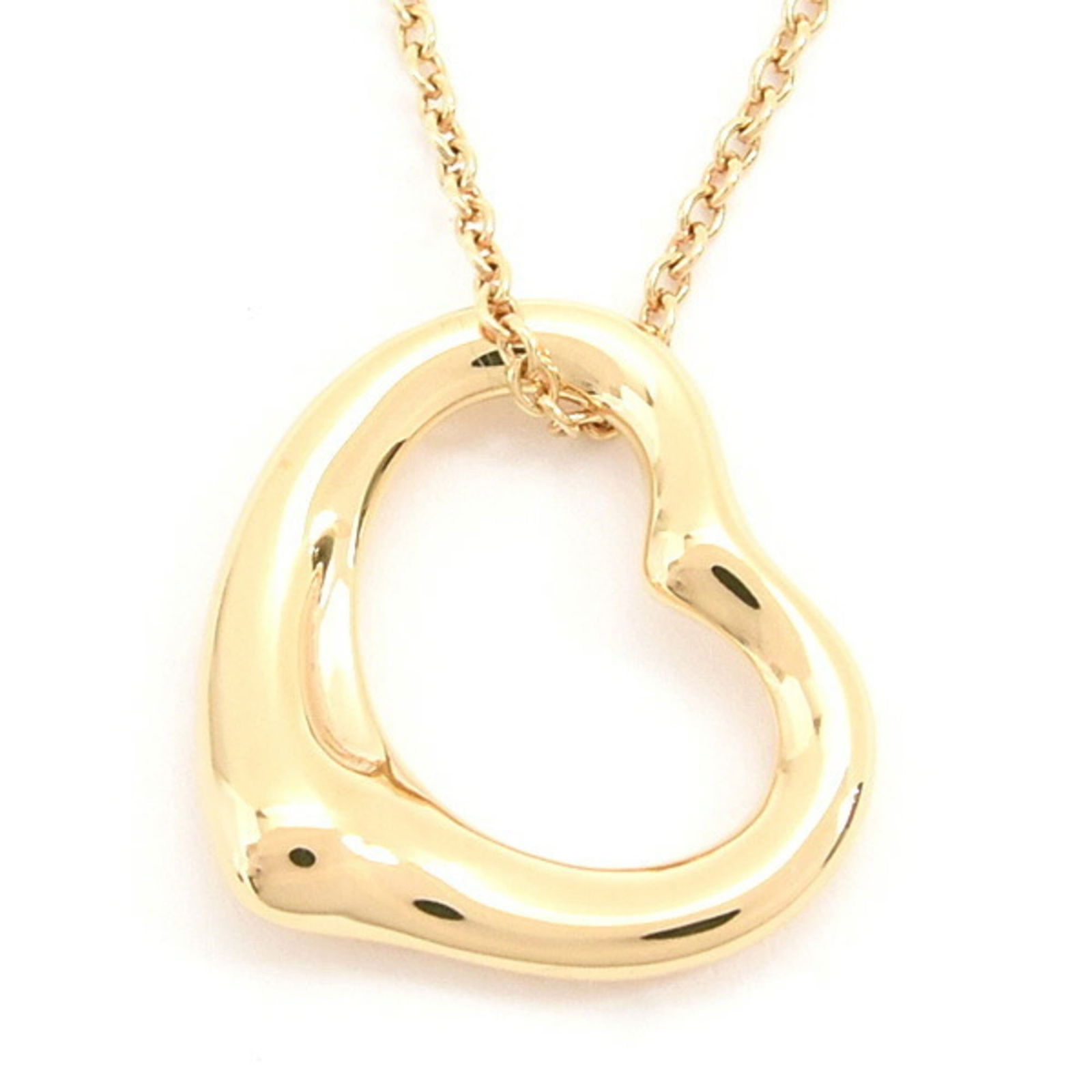 750YG Tiffany Elsa Peretti Women's Heart Pendant Necklace in Yellow Gold: 750YG Tiffany Elsa Peretti Women's Heart Pendant Necklace in Yellow Gold This listing features 750YG Tiffany Elsa Peretti Women's Heart Pendant Necklace in Yellow Gold. Item specifics are provided bel