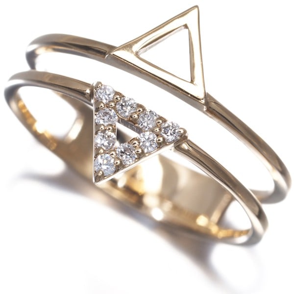 Gold Jouete Ring Diamond 0.05Ct Pinky Us3.5 10K 416 Yellow (1 of 6)