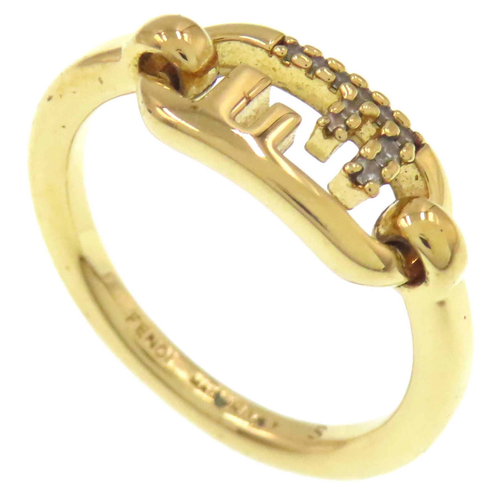 Gold Fendi Band Ring: Gold Fendi Band Ring This listing features Gold Fendi Band Ring. Item specifics are provided below. Item Specifics: Brand: Fendi Type: Band Ring Gender: Women Color: Gold Material: Gold Us Size: 5.5 C