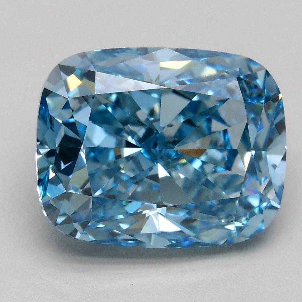 Loose Lab Diamond - IGI Cushion Modified 3.07ct Fancy Vivid Blue VVS2: Loose Lab Diamond - IGI Cushion Modified 3.07ct Fancy Vivid Blue VVS2 This listing features Loose Lab Diamond - IGI Cushion Modified 3.07ct Fancy Vivid Blue VVS2. Item specifics are provided below. 