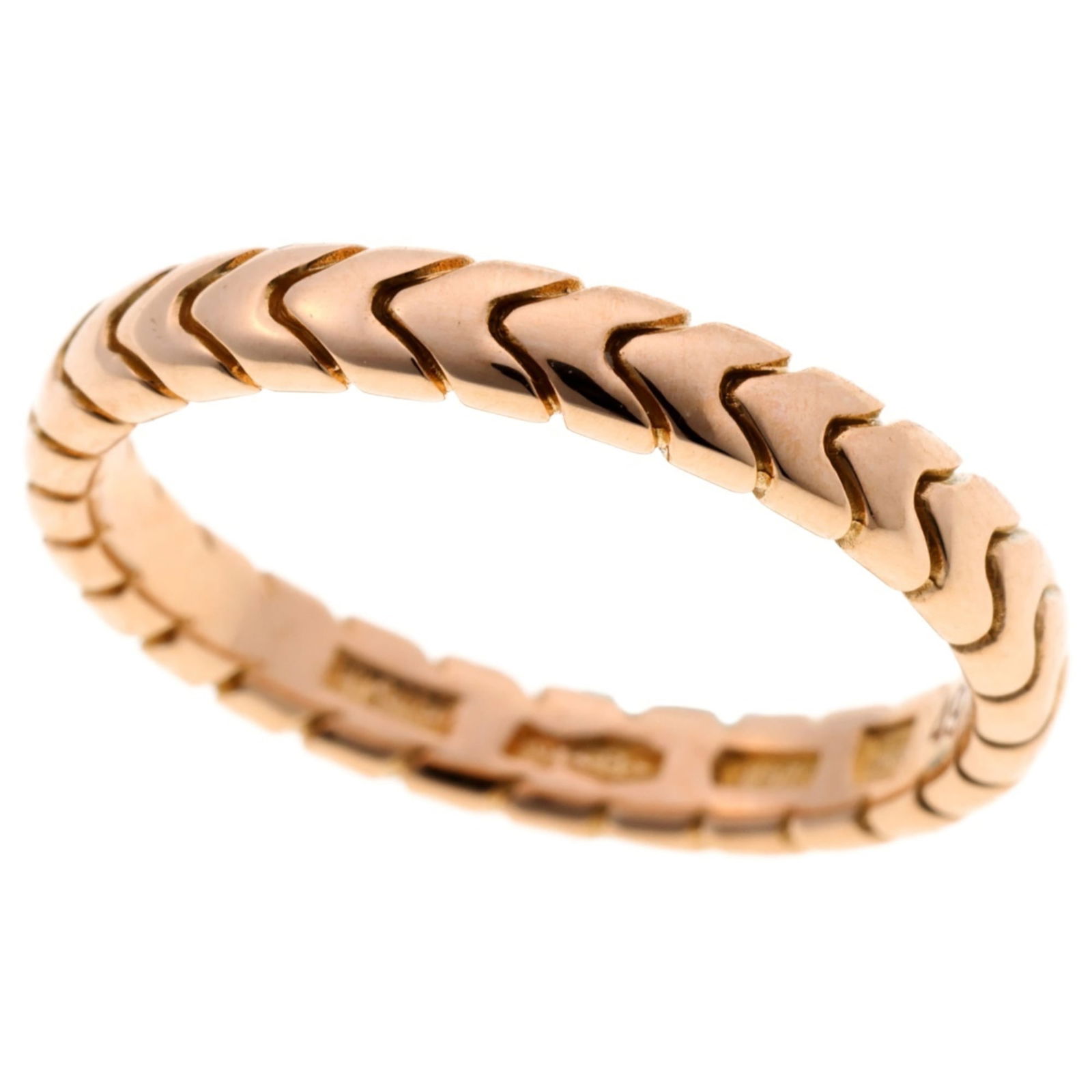 (18K) Bvlgari Band Ring Pink Gold: (18K) Bvlgari Band Ring Pink Gold This listing features (18K) Bvlgari Band Ring Pink Gold. Item specifics are provided below. Item Specifics: Brand: Bvlgari Type: Band Ring Gender: Women Color: Pink