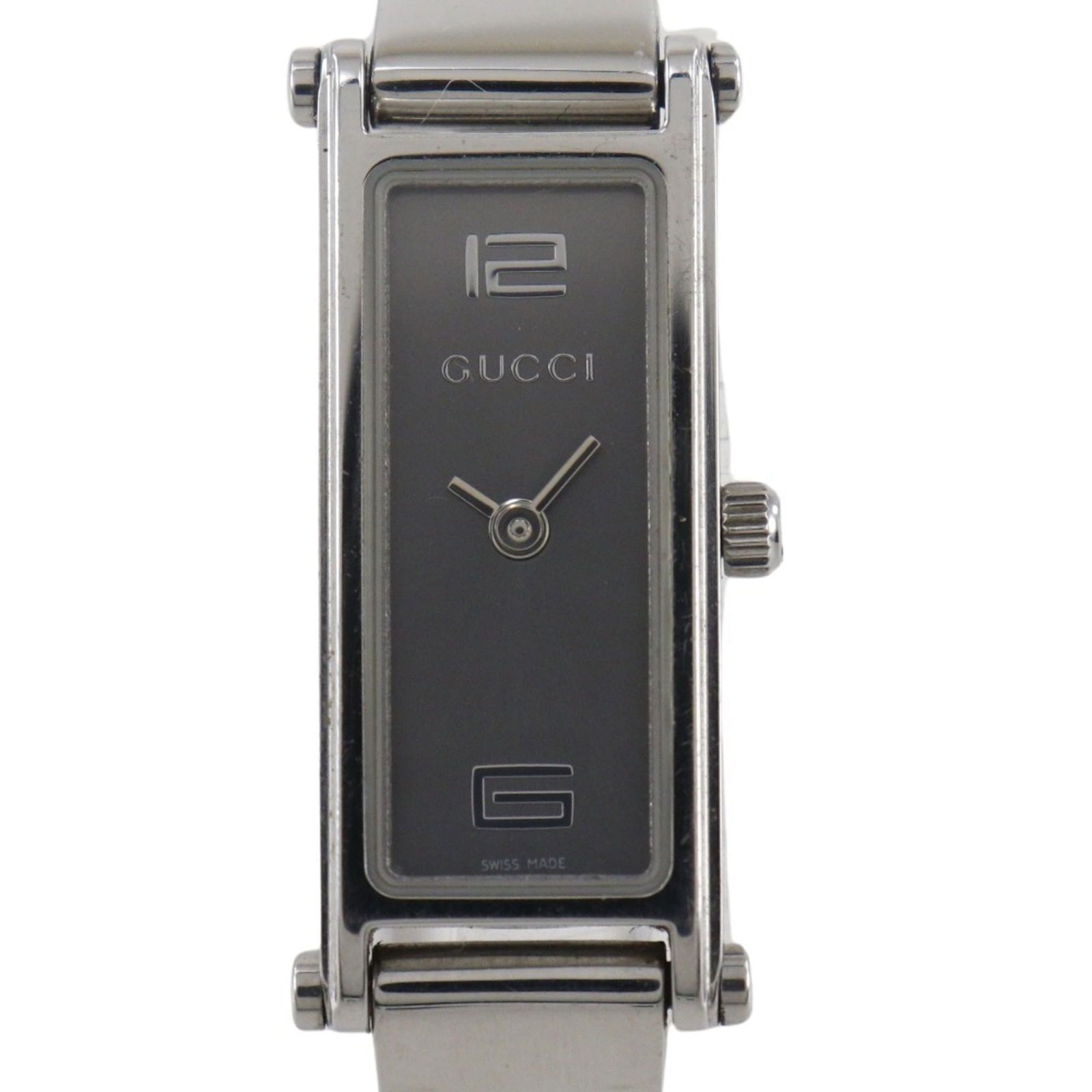 Wristwatch Gucci: Wristwatch Gucci This listing features Wristwatch Gucci. Item specifics are provided below. Item Specifics: Brand: Gucci Type: Wristwatch Gender: Women Material (Case): Stainless Steel Material (Band)