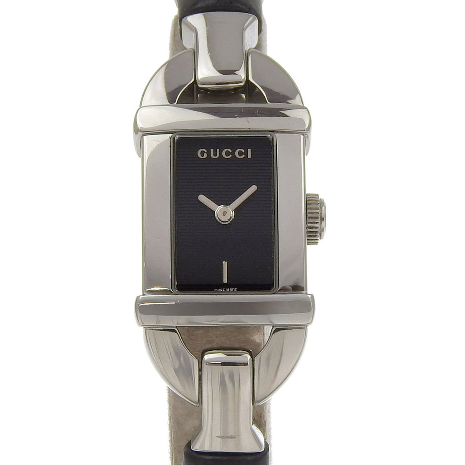 Wristwatch Gucci: Wristwatch Gucci This listing features Wristwatch Gucci. Item specifics are provided below. Item Specifics: Brand: Gucci Type: Wristwatch Gender: Women Material (Case): Stainless Steel Material (Band)