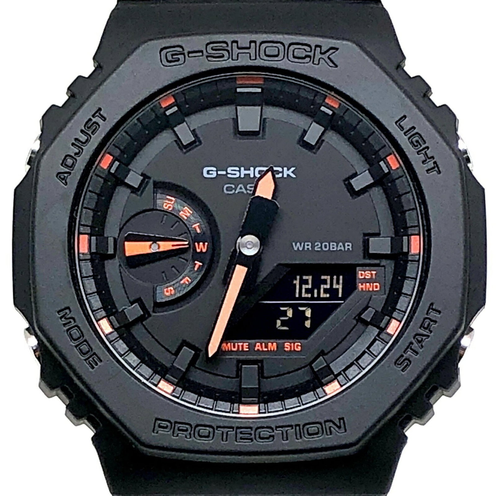 Wristwatch Casio: Wristwatch Casio This listing features Wristwatch Casio. Item specifics are provided below. Item Specifics: Brand: Casio Type: Wristwatch Gender: Men Display: Analog Material (Case): Carbon, Resin Mat