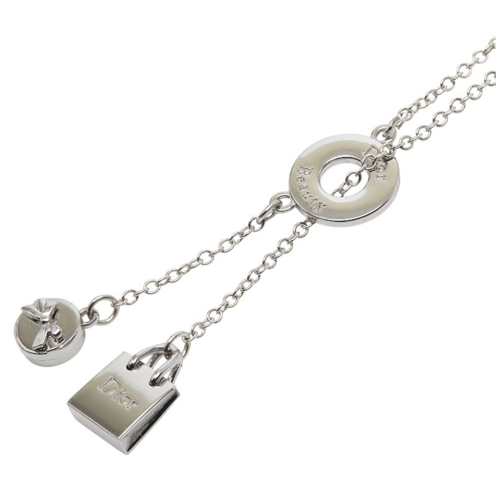 Women Christian Dior Logo Lariat Long Necklace in Silver Metal for: Women Christian Dior Logo Lariat Long Necklace in Silver Metal for This listing features Women Christian Dior Logo Lariat Long Necklace in Silver Metal for. Item specifics are provided below. Item