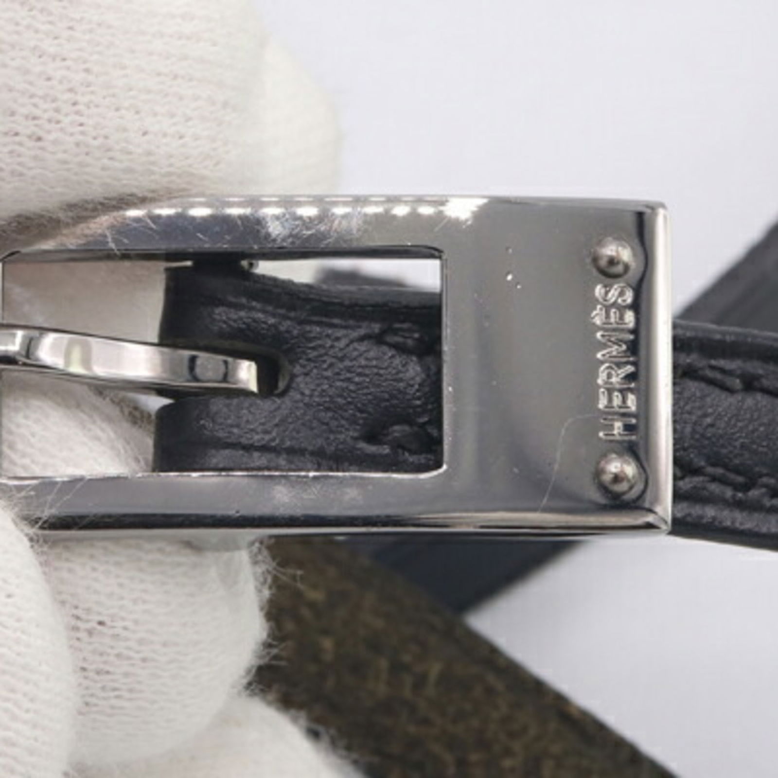 Leather Hermes Charm Bracelet - 8