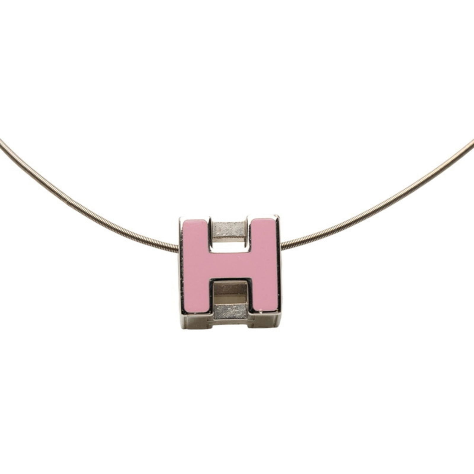 Women Hermes Herms Cage de H Cube Necklace in Silver and Pink Metal for: Women Hermes Herms Cage de H Cube Necklace in Silver and Pink Metal for This listing features Women Hermes Herms Cage de H Cube Necklace in Silver and Pink Metal for. Item specifics are provided