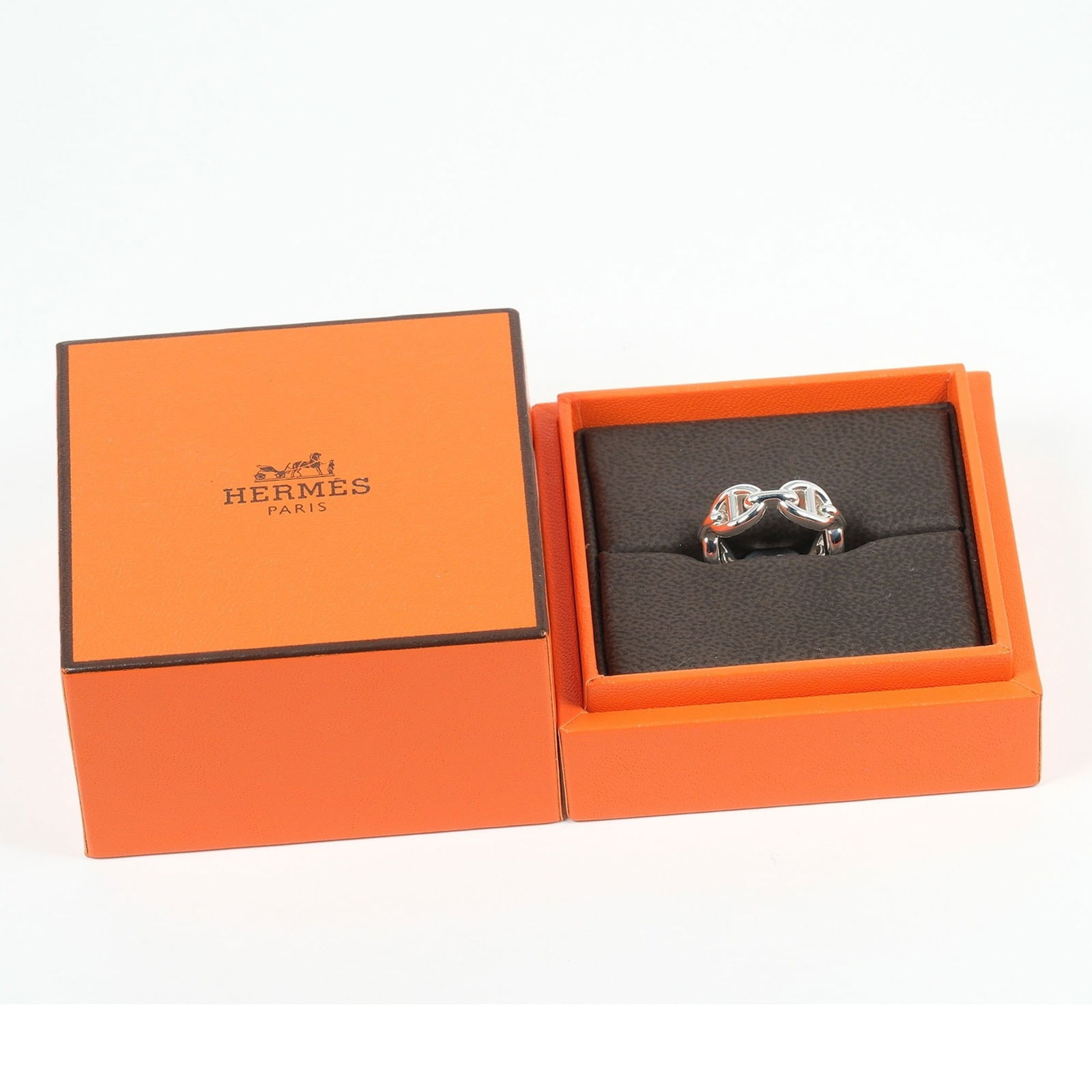 925 Hermes Band Ring Silver - 10