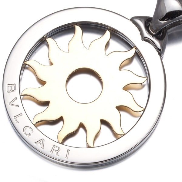 Steel Bvlgari Pendant Tondo Sun Large 18K 750 Yellow Gold/ Stainless: Steel Bvlgari Pendant Tondo Sun Large 18K 750 Yellow Gold/ Stainless This listing features Steel Bvlgari Pendant Tondo Sun Large 18K 750 Yellow Gold/ Stainless. Item specifics are provided below. 