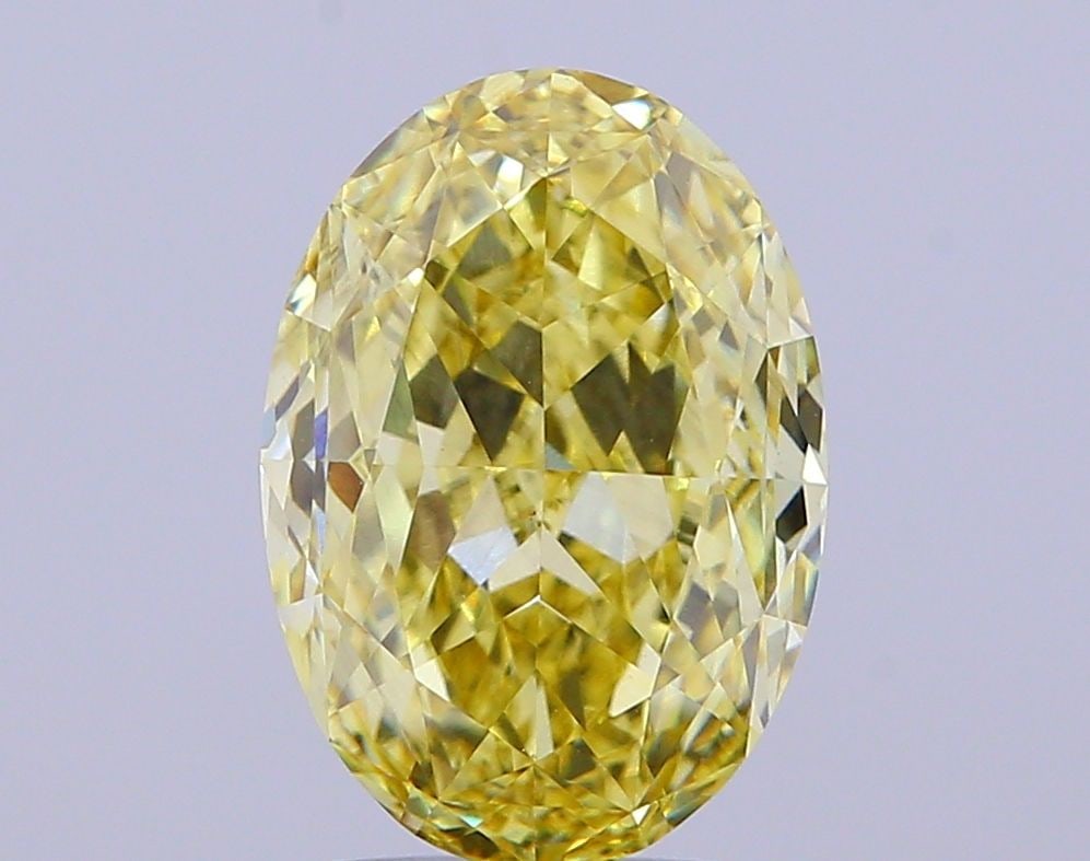 Loose Lab Diamond - IGI Oval 4.04ct Fancy Yellow VS1 (1 of 1)