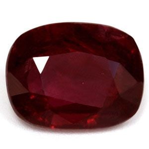Loose Ruby Gemstone - GIA Cushion 2.53ct Red MI (1 of 1)