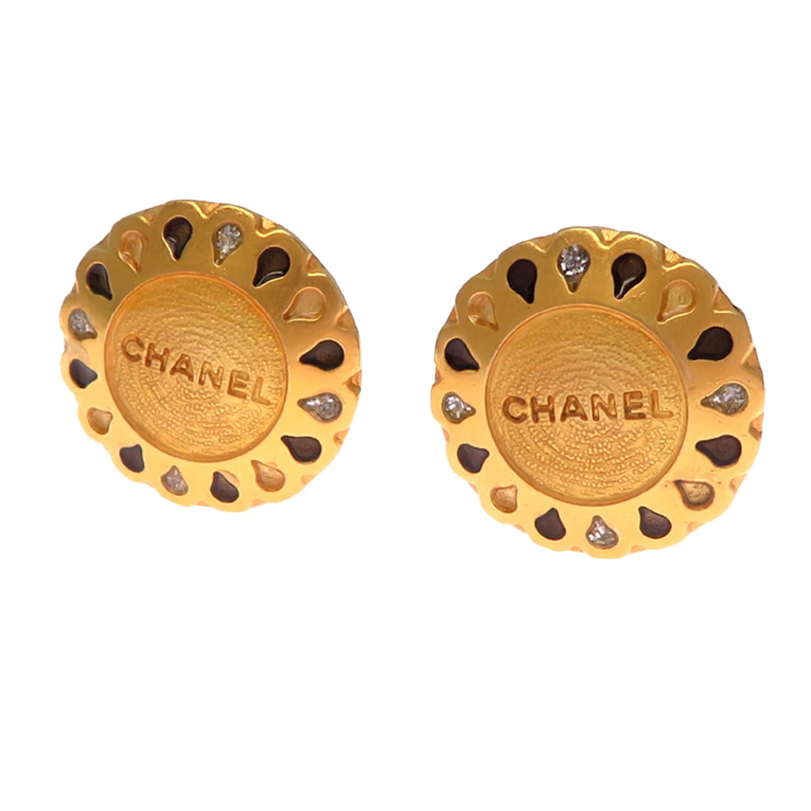 Plating Chanel Clip Earrings Gold (1 of 7)