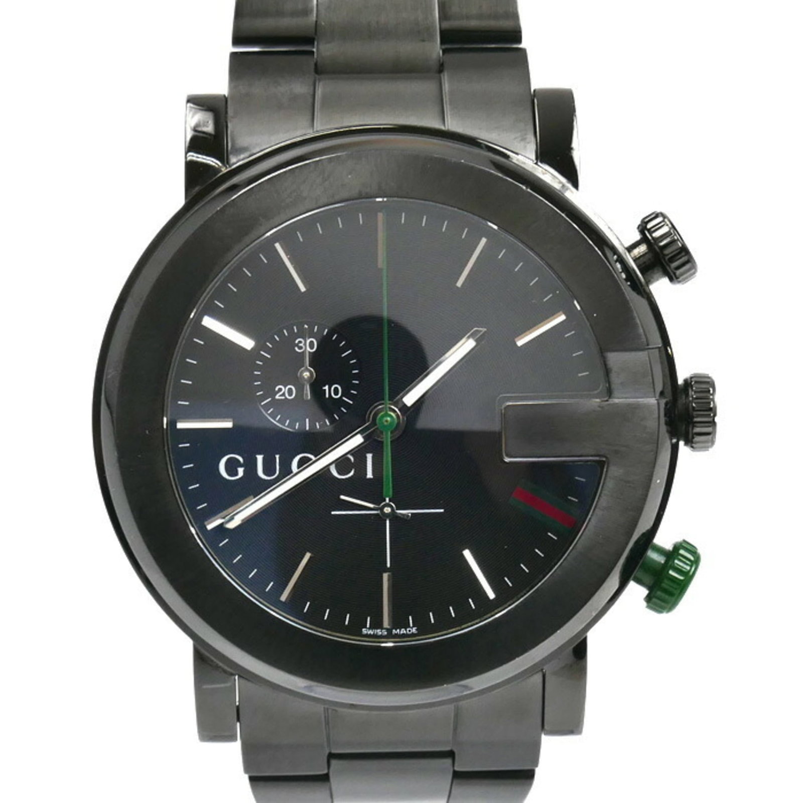 Wristwatch Gucci: Wristwatch Gucci This listing features Wristwatch Gucci. Item specifics are provided below. Item Specifics: Brand: Gucci Type: Wristwatch Gender: Men Material (Case): Stainless Steel Material (Band):
