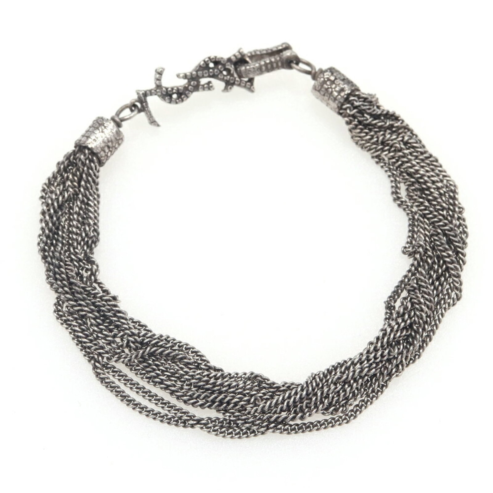 Metal Saint Laurent Charm Bracelet (1 of 5)
