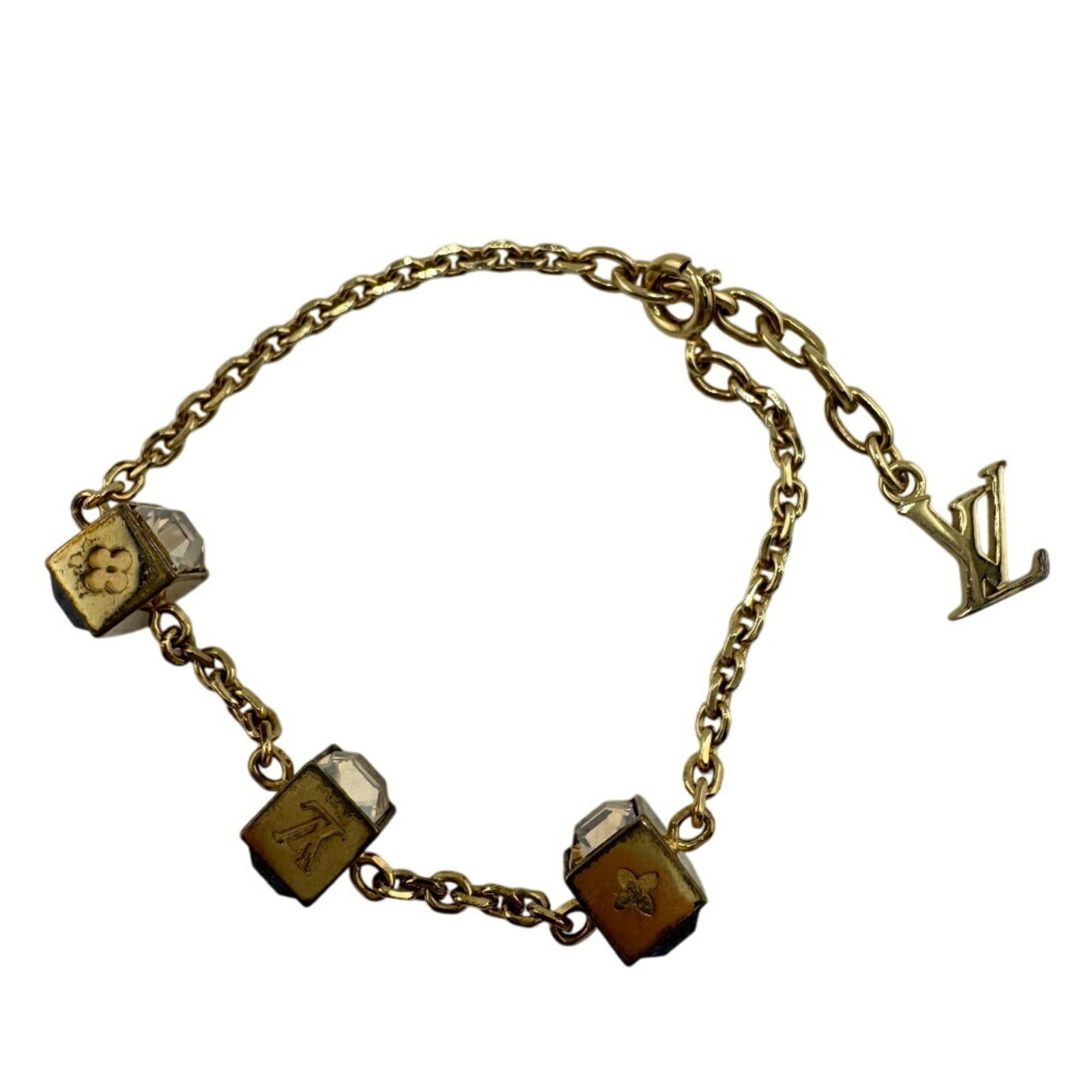 Plating Louis Vuitton Charm Bracelet Gold (1 of 12)
