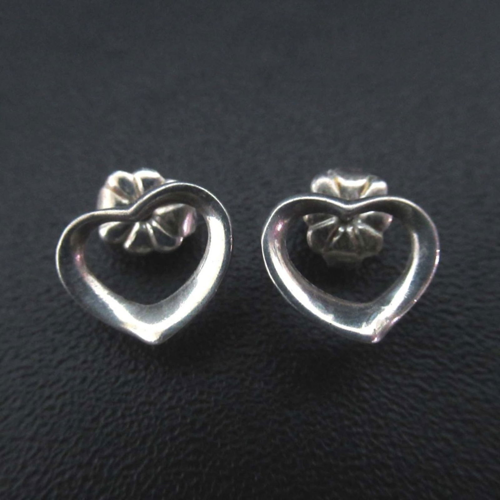 Silver Tiffany Stud Earrings Sterling (1 of 4)