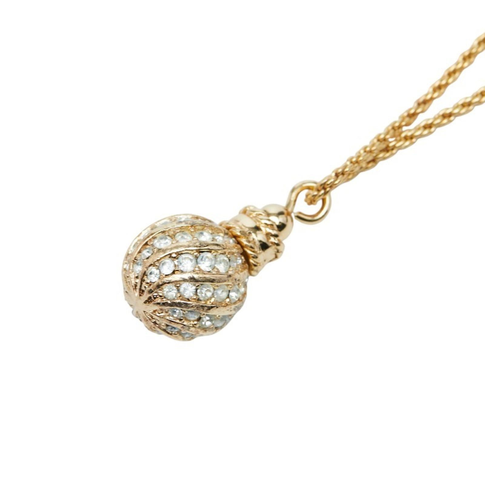 Women's - Christian Dior Ball Rhinestone Necklace - Gold Plated: Women's - Christian Dior Ball Rhinestone Necklace - Gold Plated This listing features Women's - Christian Dior Ball Rhinestone Necklace - Gold Plated. Item specifics are provided below. Item