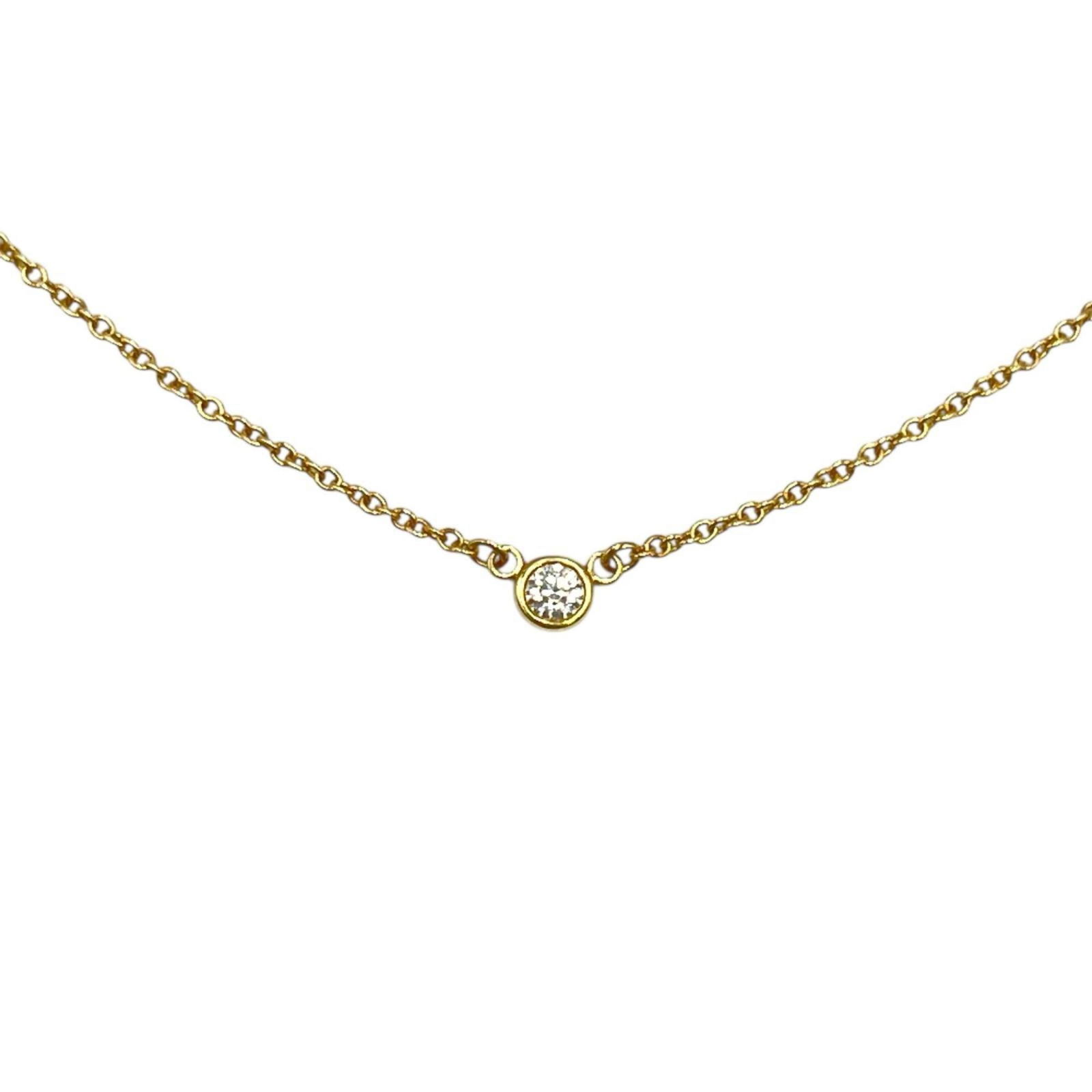 Women Tiffany & Co. By the Yard Necklace in 18K Yellow Gold with a Single Diamond for: Women Tiffany & Co. By the Yard Necklace in 18K Yellow Gold with a Single Diamond for This listing features Women Tiffany & Co. By the Yard Necklace in 18K Yellow Gold with a Single Diamond for. Item