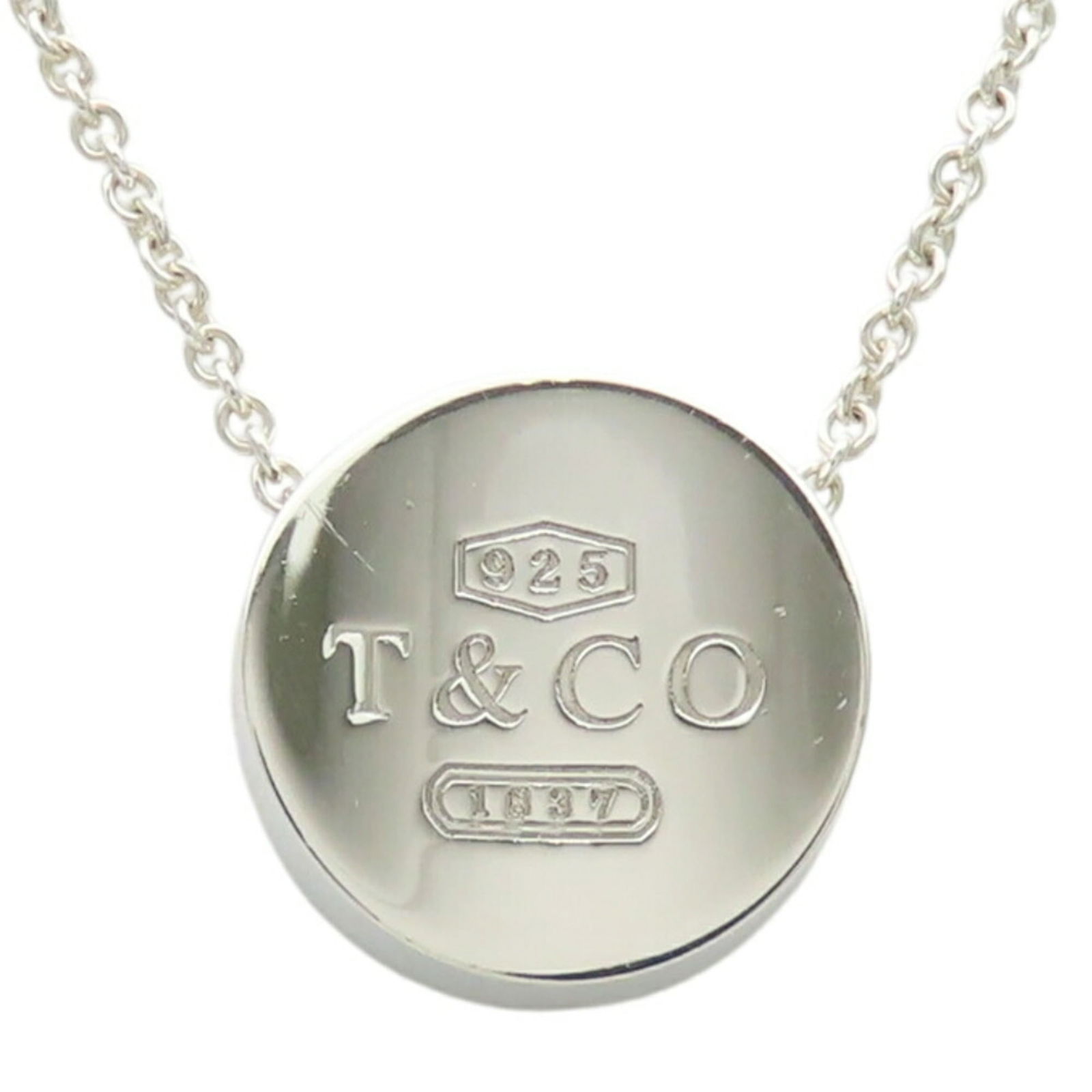Women's. - Tiffany & Co. 1837 Concave Circle Necklace - 925 Sterling Silver - approximately 11.5g: Women's. - Tiffany & Co. 1837 Concave Circle Necklace - 925 Sterling Silver - approximately 11.5g This listing features Women's. - Tiffany & Co. 1837 Concave Circle Necklace - 925 Sterling Silver -