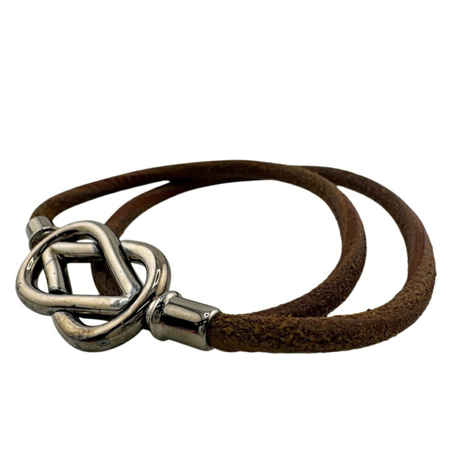 Leather Hermes Charm Bracelet - 8