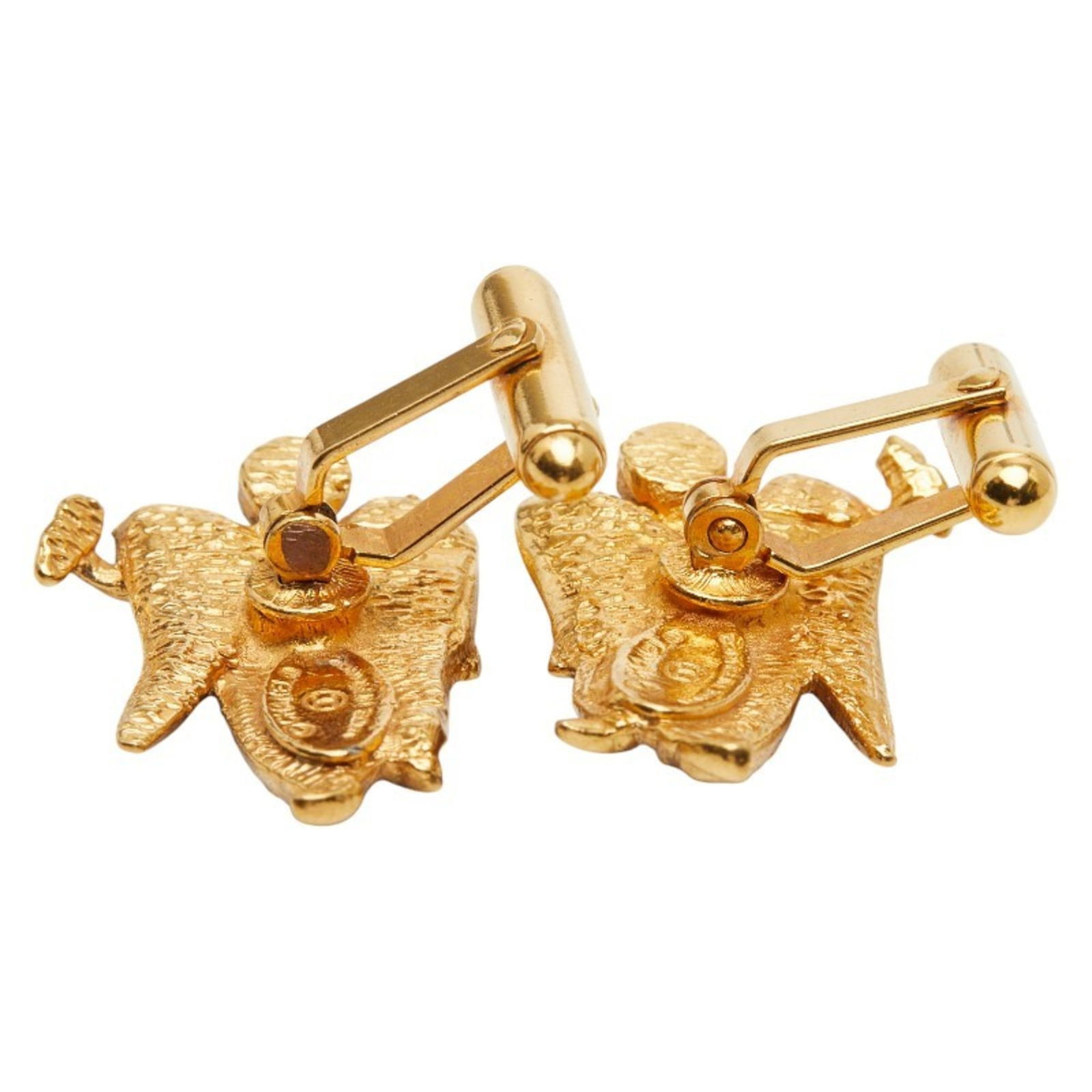 Plating Chanel Cufflinks Gold - 4