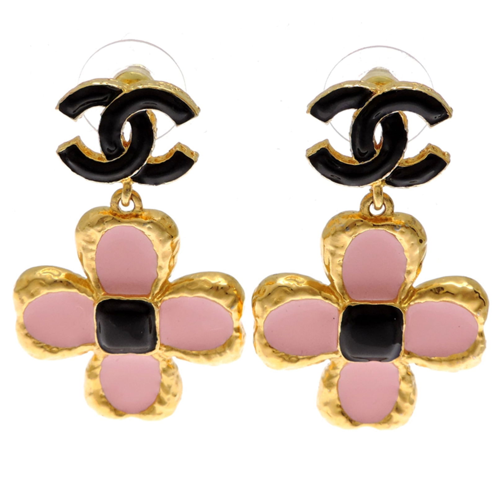 Earrings Chanel Drop: Earrings Chanel Drop This listing features Earrings Chanel Drop. Item specifics are provided below. Item Specifics: Brand: Chanel Type: Drop Earrings Gender: Women Color: Black, Gold, Pink Size
