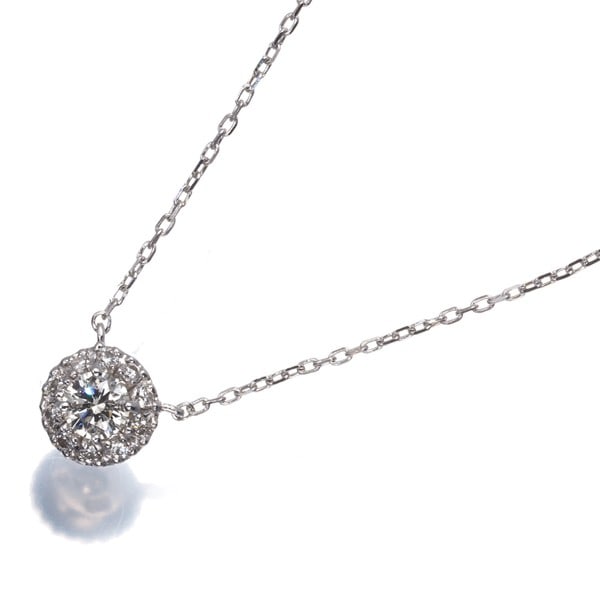 Gold Vendome Necklace Diamond 0.11Ct Grace 18K 750 White (1 of 4)