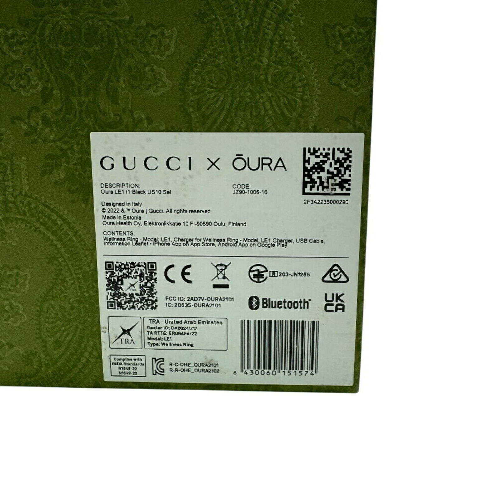 Titanium Gucci Band Ring - 11