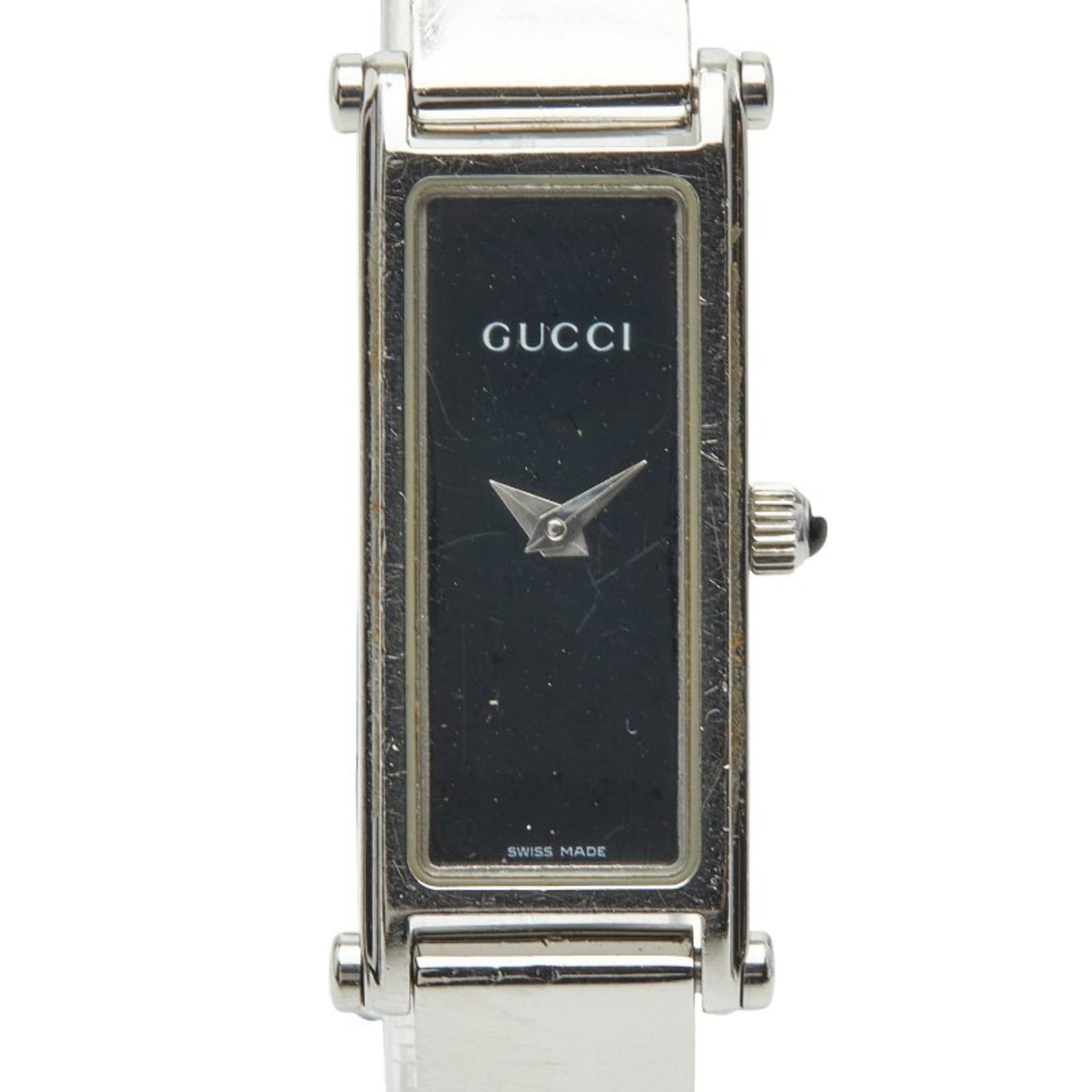 Wristwatch Gucci: Wristwatch Gucci This listing features Wristwatch Gucci. Item specifics are provided below. Item Specifics: Brand: Gucci Type: Wristwatch Gender: Women Display: Analog Material (Case): Stainless