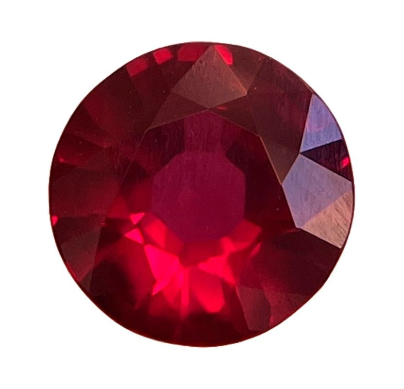 Loose Ruby Gemstone - Round 1.31ct Red EC (1 of 1)