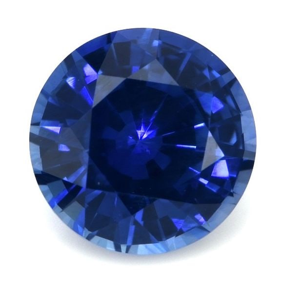 Loose Sapphire Gemstone - Round 1.29ct Blue EC (1 of 1)