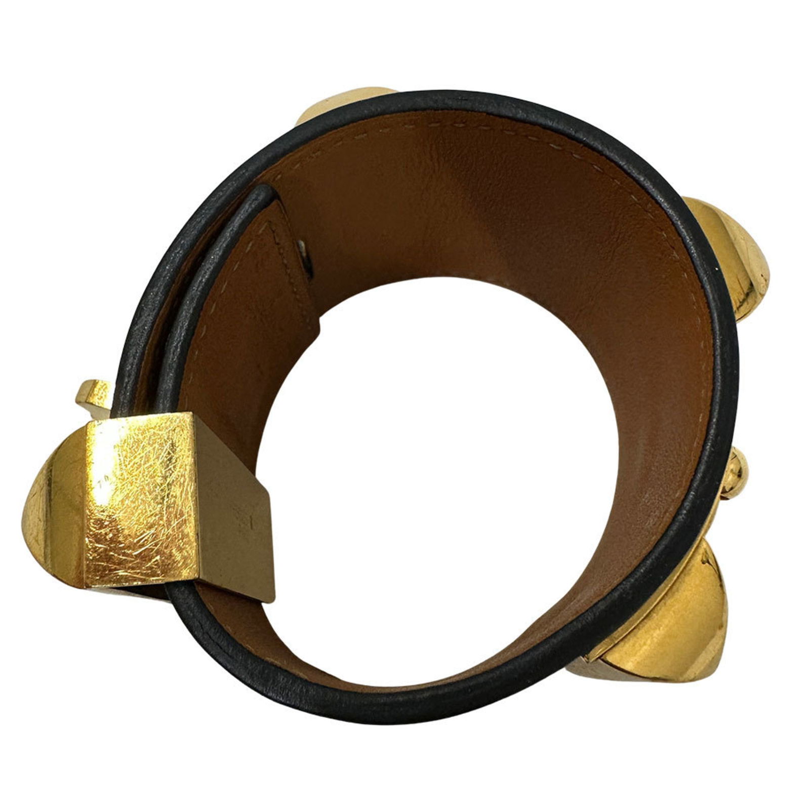 Leather Hermes Bangle - 4