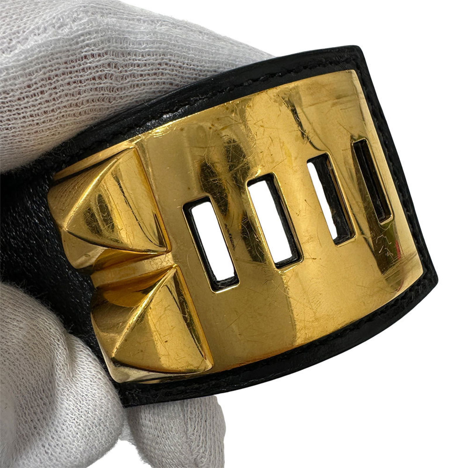 Leather Hermes Bangle - 5