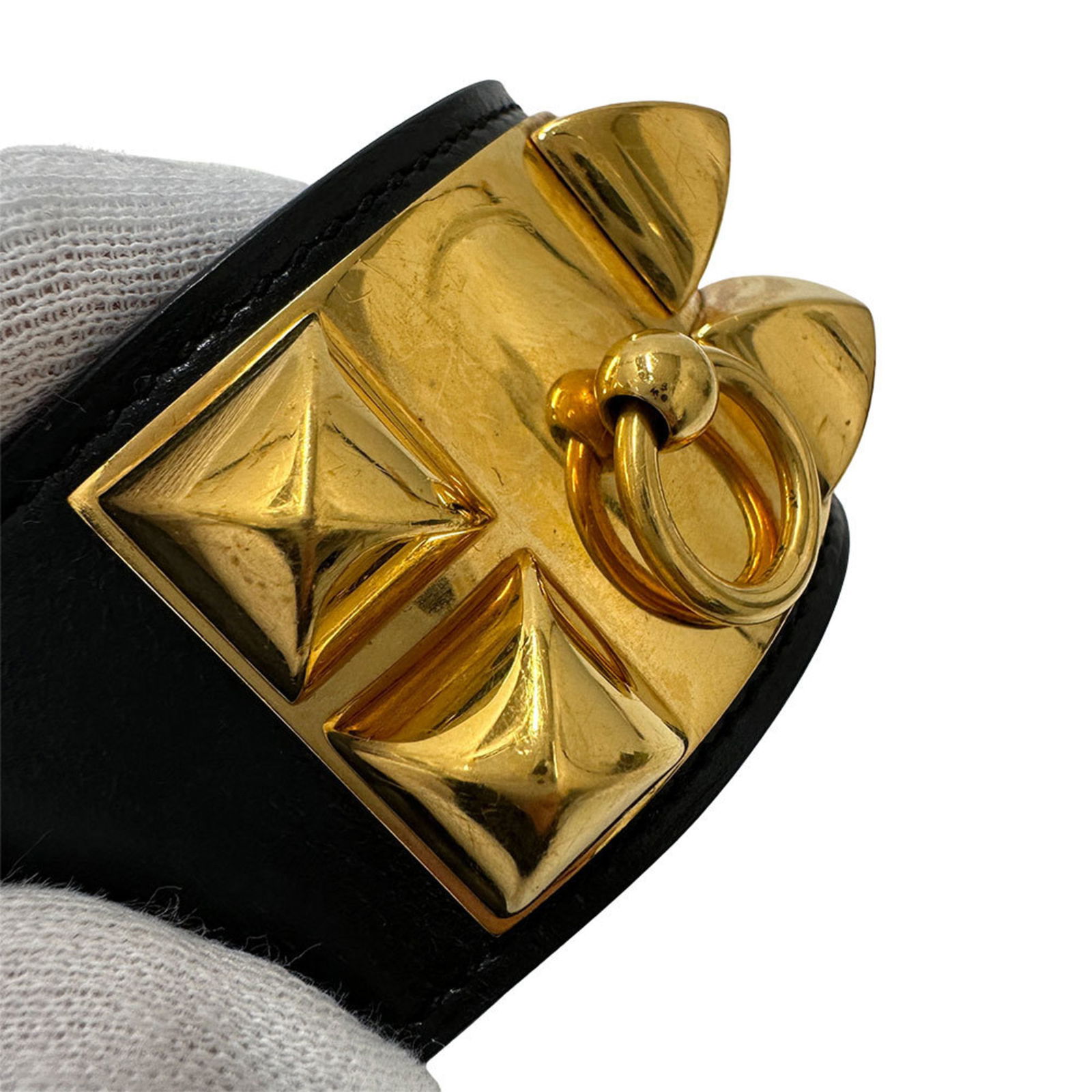 Leather Hermes Bangle - 6