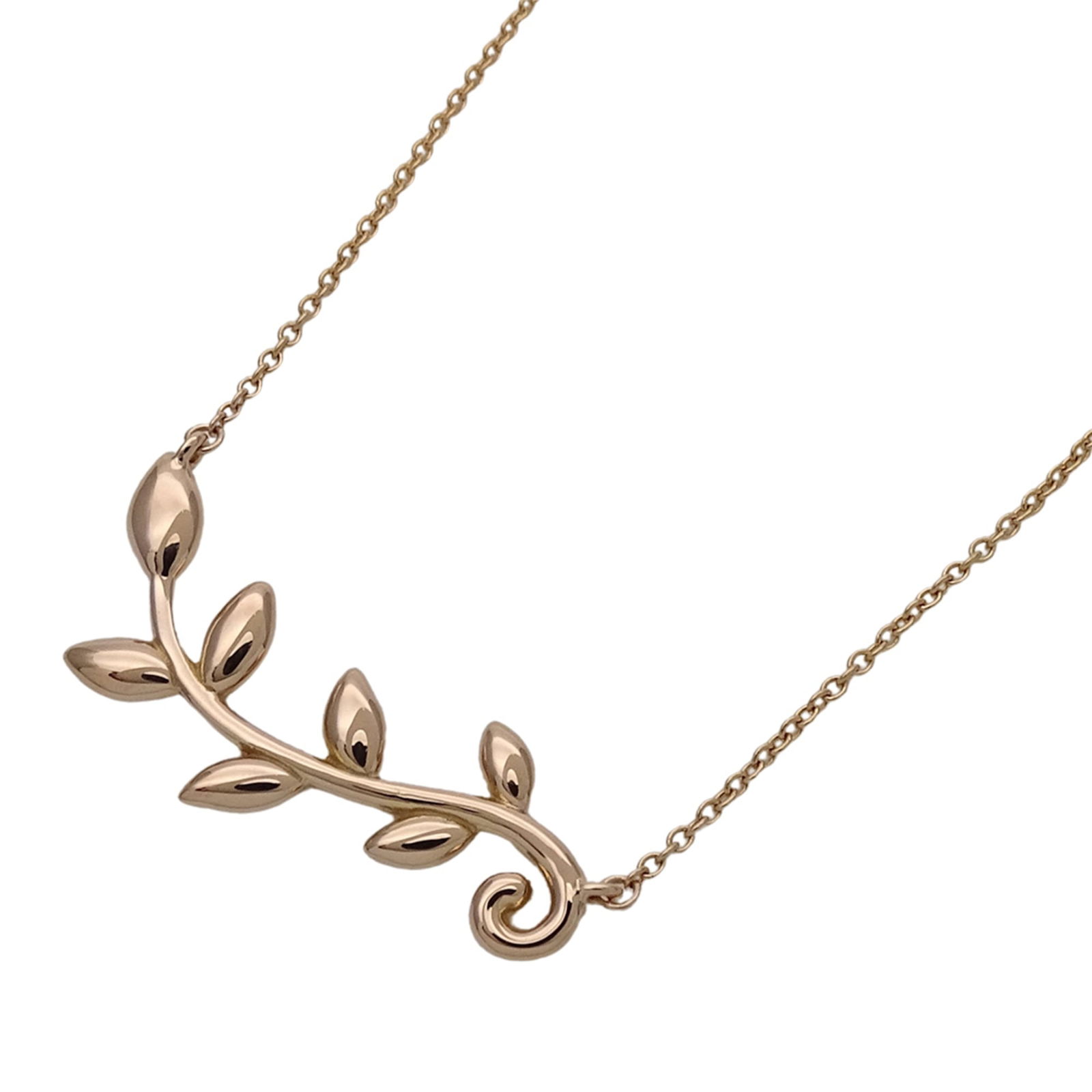 Polished - Tiffany & Co. Women's Necklace - Brand Name: Paloma Picasso Olive Leaf Vine - 750PG Pink (1 of 11)
